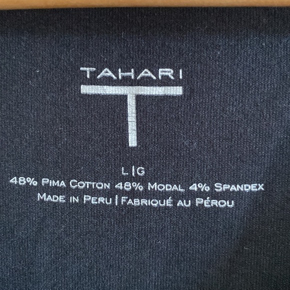 Tahari Basic Black T-shirt - Picture 2 of 5
